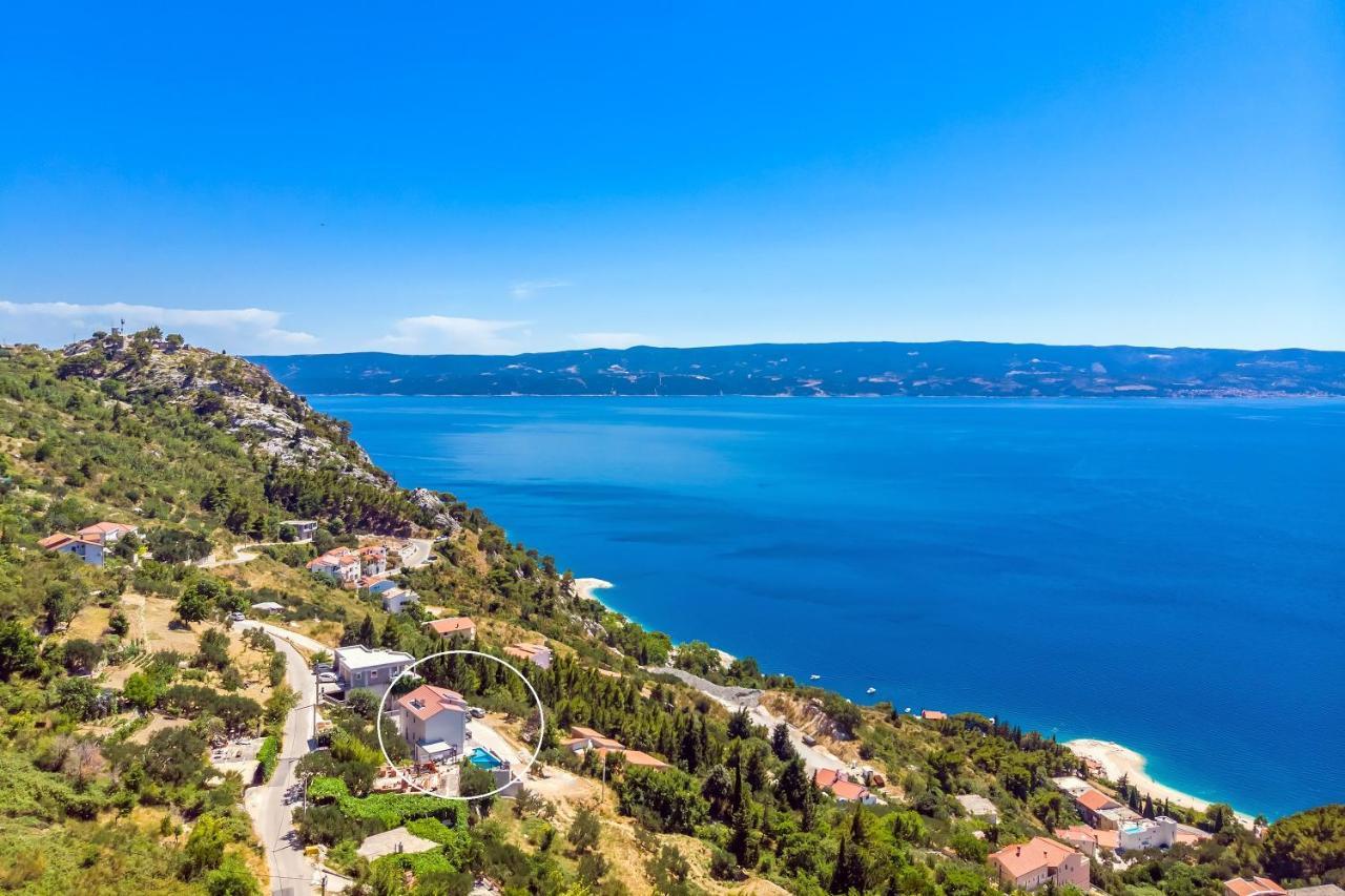 Villa Belvedere With Heated Pool, Billiards, Media Room, Sea Views,10 Pax Omiš Εξωτερικό φωτογραφία