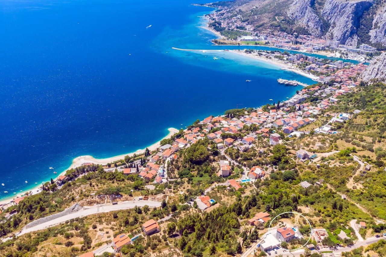 Villa Belvedere With Heated Pool, Billiards, Media Room, Sea Views,10 Pax Omiš Εξωτερικό φωτογραφία